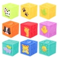 thumbnail image 1 of FELTECHELECTR 9 piezas de bloques de construcción de juguete para bebés, juego de bloques de construcción, juguete educativo temprano, 1 of 6