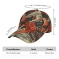 thumbnail image 2 of Balery Gigantic Skull In Clouds Gorra de béisbol de tamaño ajustable para correr, entrenar y actividades al aire libre. Gorra de papá para todas las estaciones., 2 of 6