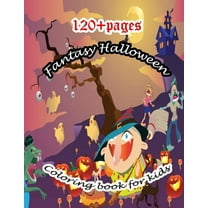 Fantasy Halloween Coloring Book for Kids: A cute Halloween book that kids love: books for kids ages 4-8 (Paperback)