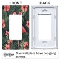 thumbnail image 3 of Yayeee Rocker Switch Wall Plate 1-Gang 4.6"x2.9" Home Decorative Outlet Cover, Red Flamingo Pattern, 3 of 6