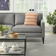 thumbnail image 3 of Nourison Woven Raised Striped Orange 18" x 18" Indoor/Outdoor Throw Pillow, 3 of 6
