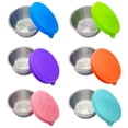 thumbnail image 1 of Salad Dressing Container Stainless Steel Leak-Proof Dip Cup with Silicone Lid, 1 of 10
