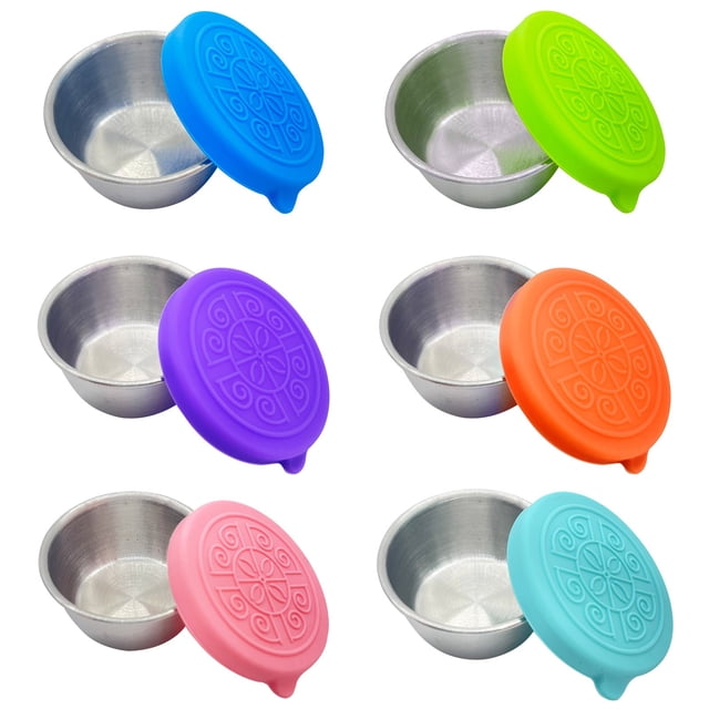 Contenant de Vinaigrette en Acier Inoxydable Étanche avec Couvercle en Silicone