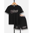 thumbnail image 2 of PureChapter Boys Short Sets, Chicago 23 Graphic T-Shirt & Shorts 2-Piece Streetwear Outfit for 7-15Y, 2 of 6