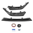 thumbnail image 6 of Ikon Motorsports Front Bumper Lip Compatible With 2020-2024 Toyota Corolla SE XSE 4-Door Sedan Gloss Black 3PC PP Polypropylene IKON Style Front Lip Lower Chin Spoiler Splitter, 6 of 9