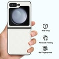 thumbnail image 3 of for Samsung Galaxy Z Flip 7 Case Elegant PU Leather, Samsung Galaxy Z Flip 7 Case Protective Premium Slim Thin Phone Case for Women Girls Compatible with Samsung Galaxy Z Flip 7, White, 3 of 8