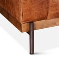 thumbnail image 5 of World Interiors Chiavari Leather Upholstered Sofa in Vintage Cognac Brown, 5 of 8
