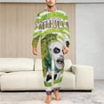 thumbnail image 6 of Beetlejuice Beetlejuice Men's Hooded Jumpsuit - Zip Up One Piece Pajamas Soft Cozy Winter Warm Plush Loungewear, 6 of 8