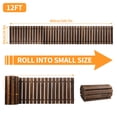 thumbnail image 5 of TidBay 8/12FT x 43cm Garden Pathway, Wooden Garden Pathway, Outdoor Roll Out Walkway Pathway, Wooden Garden Bridge Walking Passage for Patio, Lawn, Backyard, Beach, 5 of 6