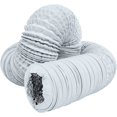 thumbnail image 1 of 5”*10m PVC Round Ducting Aluminium Flexible Fan Ducting 125mm Diameter Ventilation Hose, White, 1 of 5