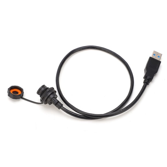 Materiales auxiliares eléctricos, conector USB resistente al agua Conector USB resistente al agua IP68 con toma de cable Conector USB Características de vanguardia