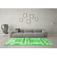 thumbnail image 3 of Ahgly Company Indoor Square Oriental Emerald Green Industrial Area Rugs, 6' Square, 3 of 4