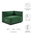 thumbnail image 4 of Conjure Channel Tufted Performance Velvet Right-Arm Chair-EEI-5492, 4 of 4