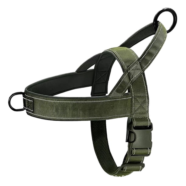 Arnés para perros sin tirones, acolchado, reflectante, ajustable y a prueba de fugas, para perros pequeños, medianos y grandes, para adiestramiento y paseos