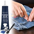 thumbnail image 2 of 1 Pack Fabric Glue,60ML Washable Clear Clothing Glue,Fabric Adhesive for Patches, Clothes, Denim, Leather, Polyester, Fabrics, Doll Repair, Flannel Cotton,Home Tools Used for Repairing Clothing(Blue), 2 of 9