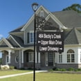 thumbnail image 3 of Address America USA Handcrafted, Double-Sided Reflective Oak XL Address Sign With LED Solar Light - 47" Pole, 3 of 4