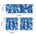 thumbnail image 6 of Kitchen Curtains and Valance Set 24 Inch Tier Pioneer Colorful Floral Curtains Small Drapes for Cafe Living Room Bathroom Farmhouse 3 Pieces Set Rod Pocket, 6 of 6