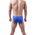 thumbnail image 3 of HUPOM Men'S Underwear Underwear For Men Pack Medium waist Comfort Waist Solid Boxer Briefs Blue XL, 3 of 3