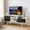 Black, white, variant on GVN Mid-Century Modern TV Stand for TVs up to 65 Inch