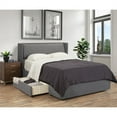 thumbnail image 6 of RDH 2 Drawer Storage Bed with Pillowed Headboard/ Queen/ Polyester Grey, 6 of 13