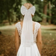 FGY Bachelorette Party Decoration Kit Bride-to-Be Sash, Bow Bridal Veil, and Bride Tiara Included (Silver)