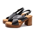 thumbnail image 3 of Eric Michael Women's Savannah Heeled Slingback Sandals, Black,6 M US, 3 of 7