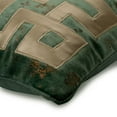 thumbnail image 2 of Decorative Pillow Covers With Zippers, Decorative Teal & Light Beige 22"x22" (55x55 cm) Pillow Covers, Velvet Greek & Applique & Foil Throw Pillow Covers, Geometric Pattern - Greek Maze, 2 of 10