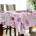 thumbnail image 3 of GZHJMY Pink Butterfly Tablecloth, Rectangle Waterproof Washable Polyester Table Cover for Picnic Dinner Holiday Party Decor, 54 x 54 Inch, 3 of 7