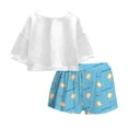 thumbnail image 2 of Pijama Friends para Mujer, Cuello Redondo Manga Corta con Short Multicolor Talla M 2 Piezas, 2 of 4