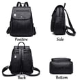thumbnail image 5 of Mochila de cuero de alta calidad para mujer, mochila de viaje de gran capacidad, bolsos escolares de moda, mochilas de hombro para mujer, novedad de 2021, 5 of 5