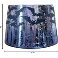 thumbnail image 2 of Yankee Candle Halloween Bats Mercury Glass Jar Candle Shade/Topper and Candle Tray/Plate 2 pc Set, 2 of 4