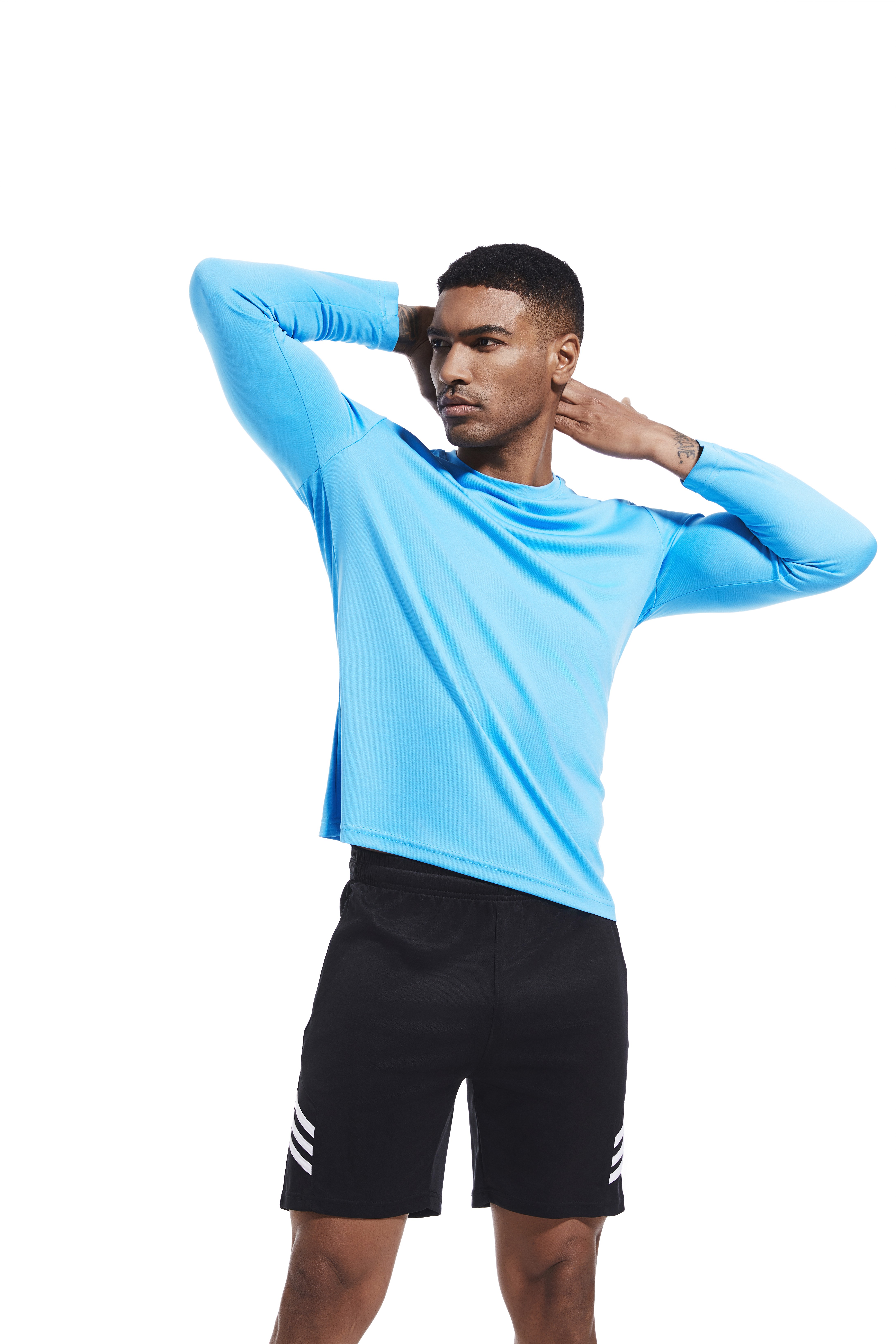 TELALEO Men's Long Sleeve Moisture-Wicking Tee, 5-Pack photo 7
