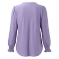 thumbnail image 5 of Womens Puff Long Sleeve Shirts Casual Square Neck Tops Dressy Tunics Apparel T Polyester Tees Women Women Casual Shirts Summer Short Sleeve Athletic Top Long Sleeve Women Work Out Shirt Long Sleeve T, 5 of 5
