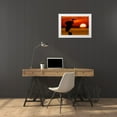 thumbnail image 3 of Morris, Arthur 24x18 White Modern Wood Framed Museum Art Print Titled - FL, St Petersburg, Silhouette of great blue heron, 3 of 4