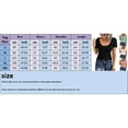 thumbnail image 2 of Women Short Sleeve Scoop Neck Ribbed Fitted Knit Shirt Basic Tight TShirts Henley Solid Color Summer Tops, 2 of 3