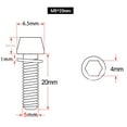 thumbnail image 3 of BAMILL 4pcs M5x20mm M6x20mm MTB Bike Bicycle Steering Handlebar Stem Screws Bolts, 3 of 4