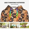 thumbnail image 4 of Sikiie Dog Women's Casual Hoodies Long Sleeve Lightweight Pullover Tops Loose Sweatshirt-Small, 4 of 7