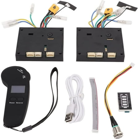 Elektrische skateboard ESC-kit, 430W 36V dual drive elektrische longboard vervanging controle moederbord borstelloze motor met afstandsbediening, LED-display, 4 verschillende snelheidsmodi voor DIY skateboard