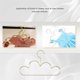 thumbnail image 4 of 10Pcs Hangers Non Slip Metal Toddlers Clothes Hanger Golden Kids Cloud Shape Coat Hanger Clothing St, 4 of 5