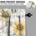 thumbnail image 5 of Rod Pocket Kitchen Curtain Set 3-Piece, 27.5x36 Inch Valance & Tier Drapes, Polyester Pongee Cafe Curtains for Living Room, Bathroom, Farmhouse Rustic Country Window Treatments., 5 of 6