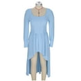thumbnail image 6 of SMihono Western Denim Dresses Long Sleeve Casual Dress for Cowboy Style Maxi Dress Crewneck Wear Outfits Women Dresses Light Blue XXXL, 6 of 6