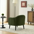 thumbnail image 2 of Ktaxon Corduroy Accent Chair, Deep Seat Armchair with Wood Legs, Comfy Sinlge sofa for Living Room, Bedroom, Reading Nook Green, 2 of 9