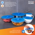 thumbnail image 3 of Kitchen + Home Silicone Suction Lids and Food Covers - Set of 5 - Fits various sizes of cups, bowls, pans, or containers!, 3 of 6
