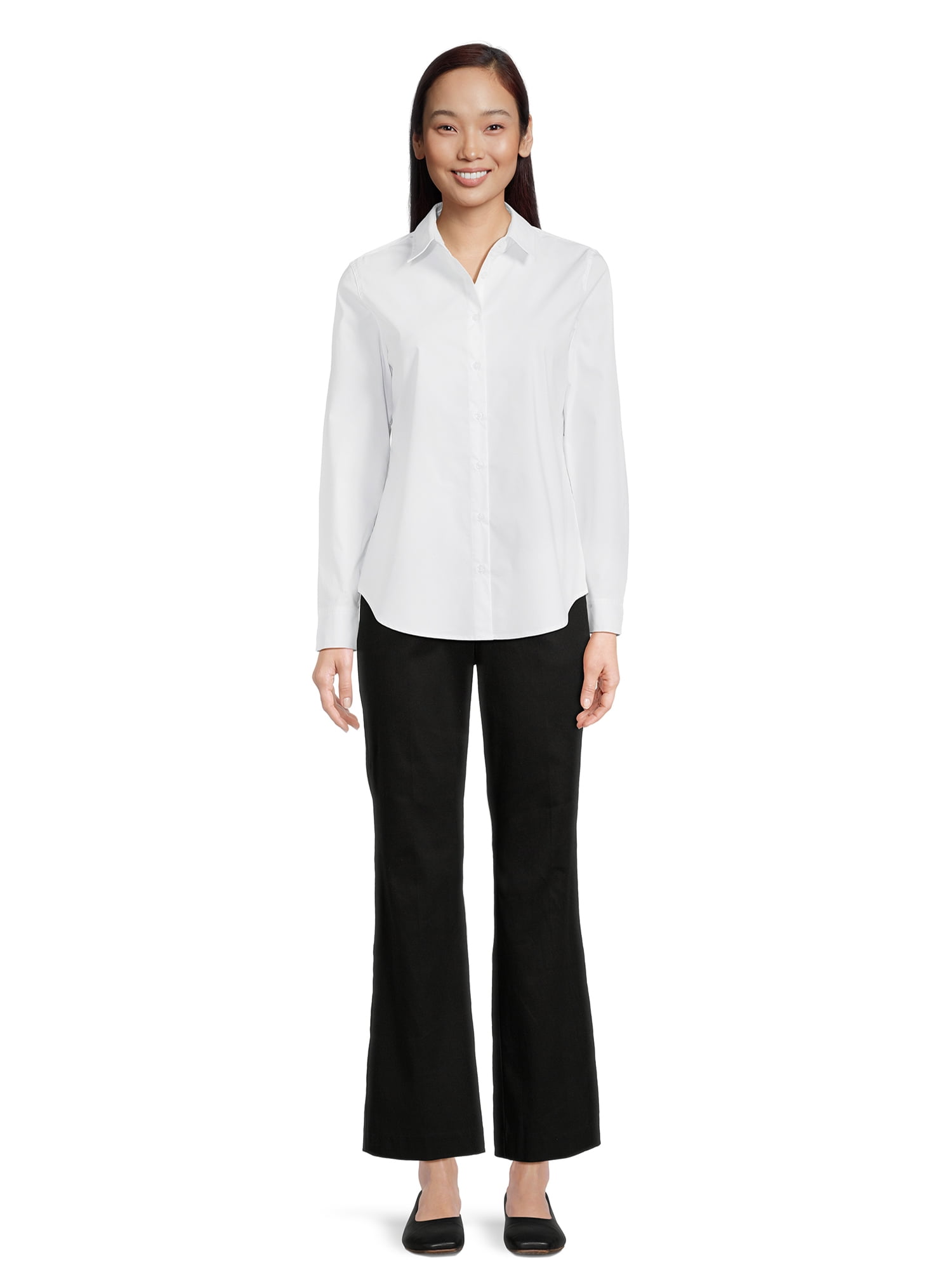 Time and Tru Women's Stretch Flare Pant, 32" Inseam, Sizes 2-20
