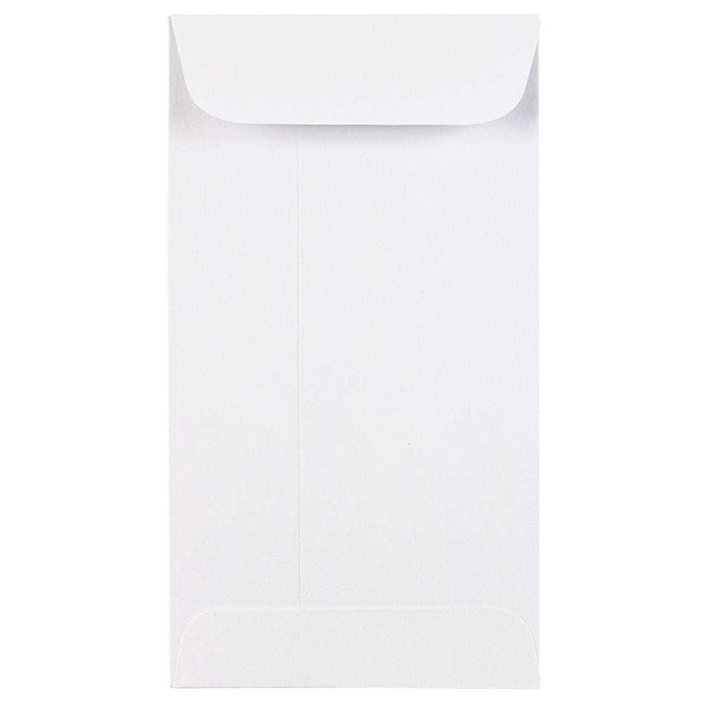 JAM Paper Coin Peel and Seal Envelopes, 2-7/8" x 5-1/4", White, 250 Per Box