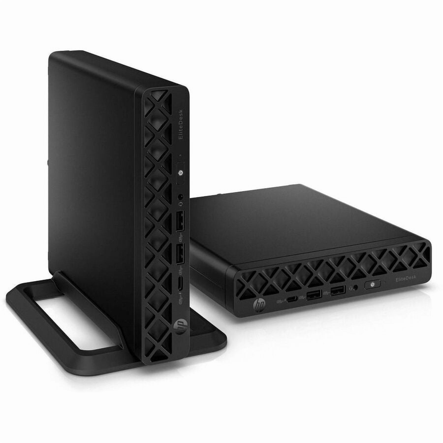 HP EliteDesk 8 G1a Desktop Computer - AMD Ryzen AI 5 340 - 16 GB - 256 GB PCI Express NVMe SSD - Mini PC - Jack Black - AMD Chip - Windows 11 Pro - AMD Radeon 840M Graphics DDR5 SDRAM - Wi-Fi 6E (I...