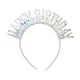 thumbnail image 5 of Diadema de , diadema de , aro para el pelo, broche, Tiara de cumpleaños brillante, corona de cumpleaños para fiesta , argén, 5 of 8