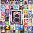 thumbnail image 1 of Paquete de pegatinas con forma de gato, tarot, anime, 50 unidades, papel de 4 a 8 cm, 1 of 3