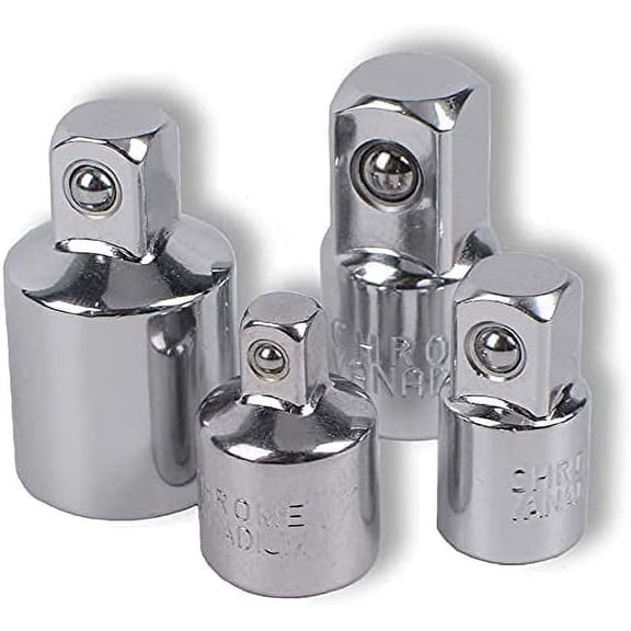 4pcs Ratchet Socket Adapter Ratchet Socket Adapter 1/2 to 3/8-3/8 to 1/2-1/4 to 3/8-3/8 to 1/4 Socket Reducer for Sockets and Bits