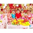 thumbnail image 4 of Decoración de fiesta de cumpleaños en oro rojo de Toylin con globos, 4 of 7